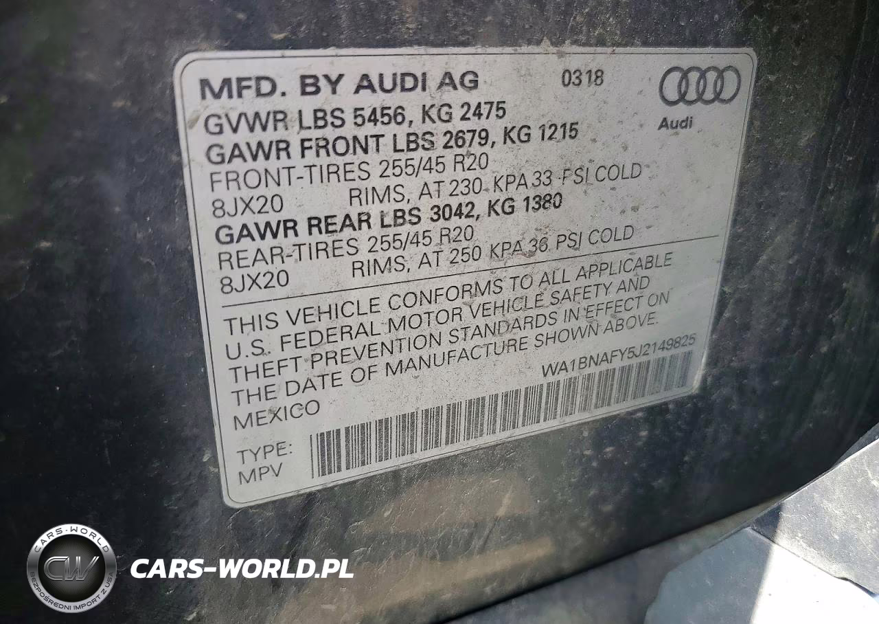 2018 Audi Q5 Premium Plus VIN:WA1BNAFY5J2149825 - 13
