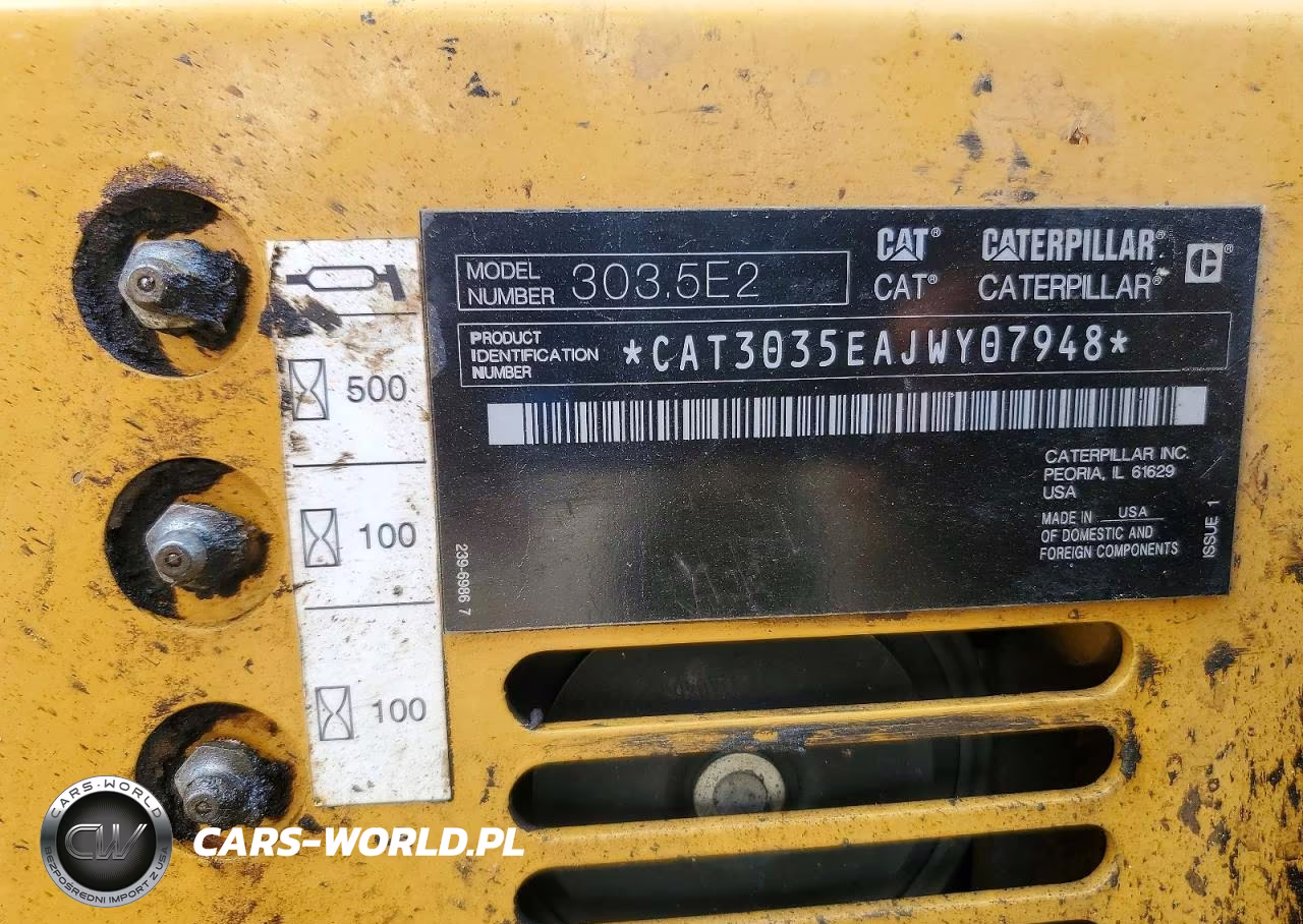 2021 Caterillar 303.5E2 Cr Excavator VIN:CAT3035AJWY07948 - 10