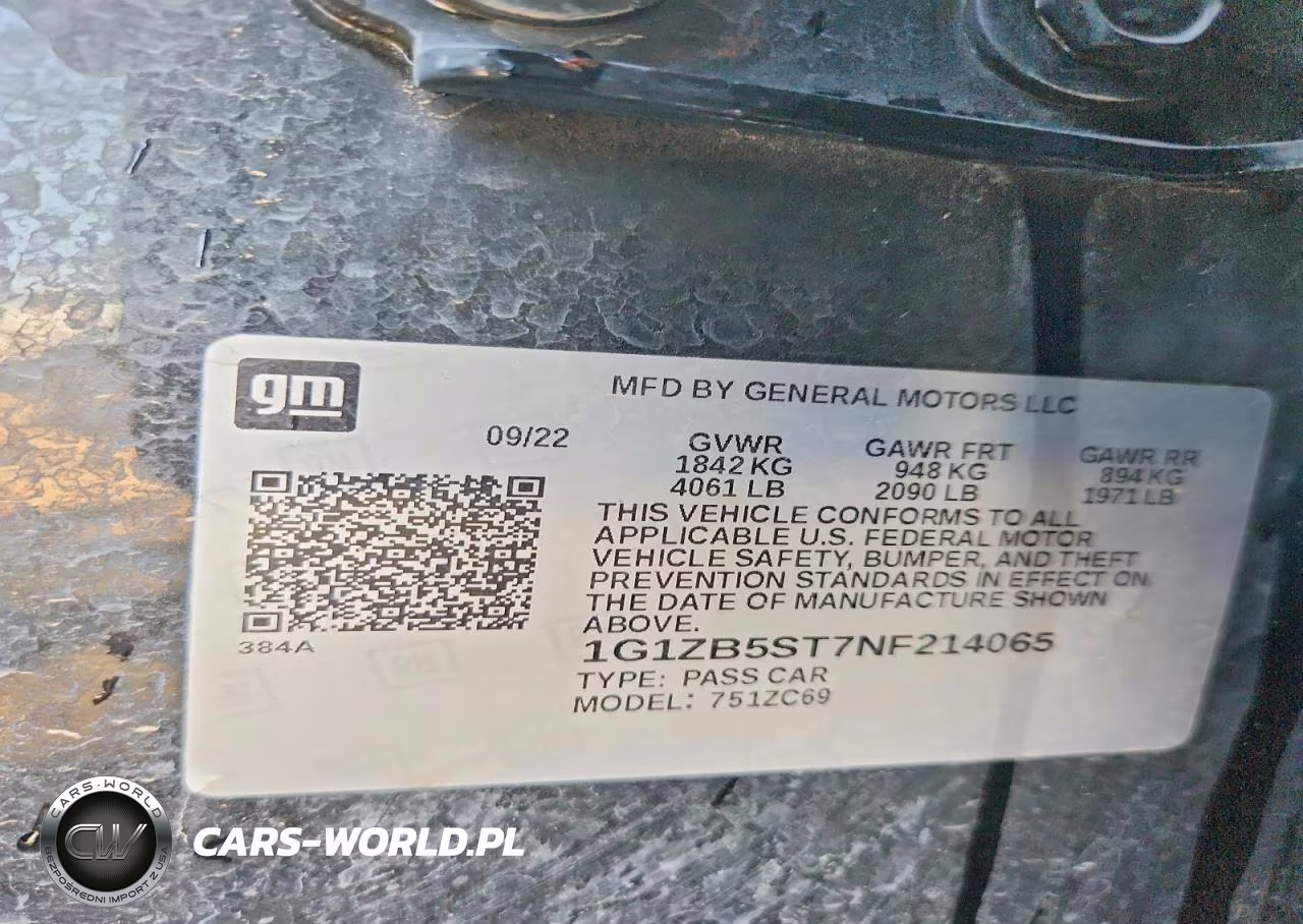 2022 Chevrolet Malibu Ls VIN:1G1ZB5ST7NF214065 - 12