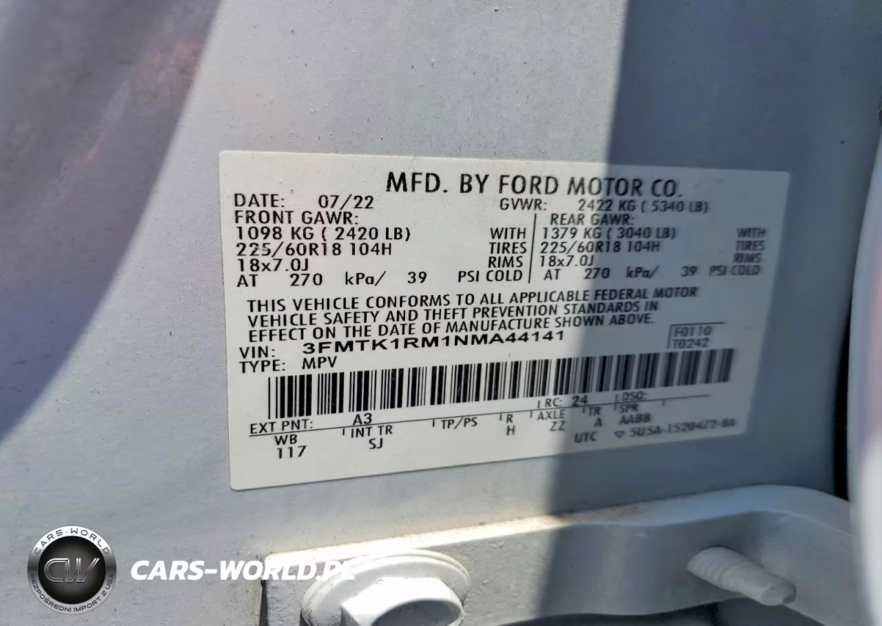2022 Ford Mustang Mach-E Select VIN:3FMTK1RM1NMA44141 - 14