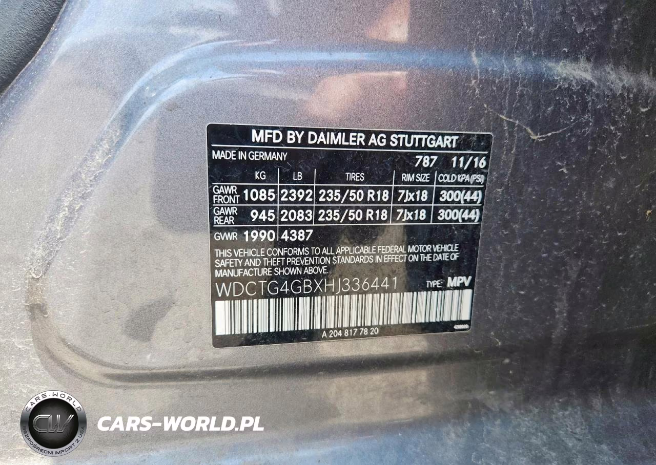 2017 Mercedes-Benz Gla 250 4Matic VIN:WDCTG4GBXHJ336441 - 12