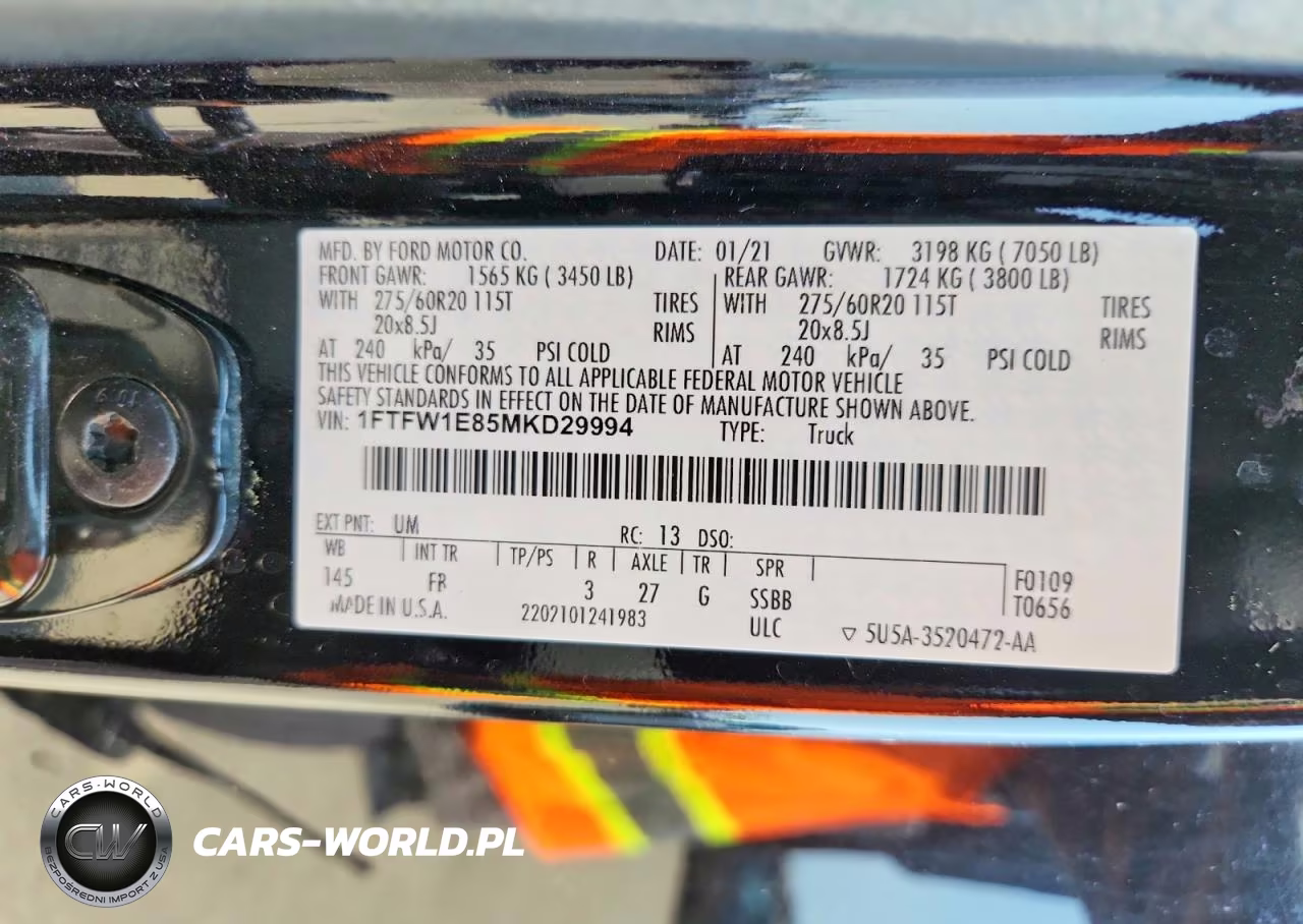 2021 Ford F150 Supercrew VIN:1FTFW1E85MKD29994 - 12