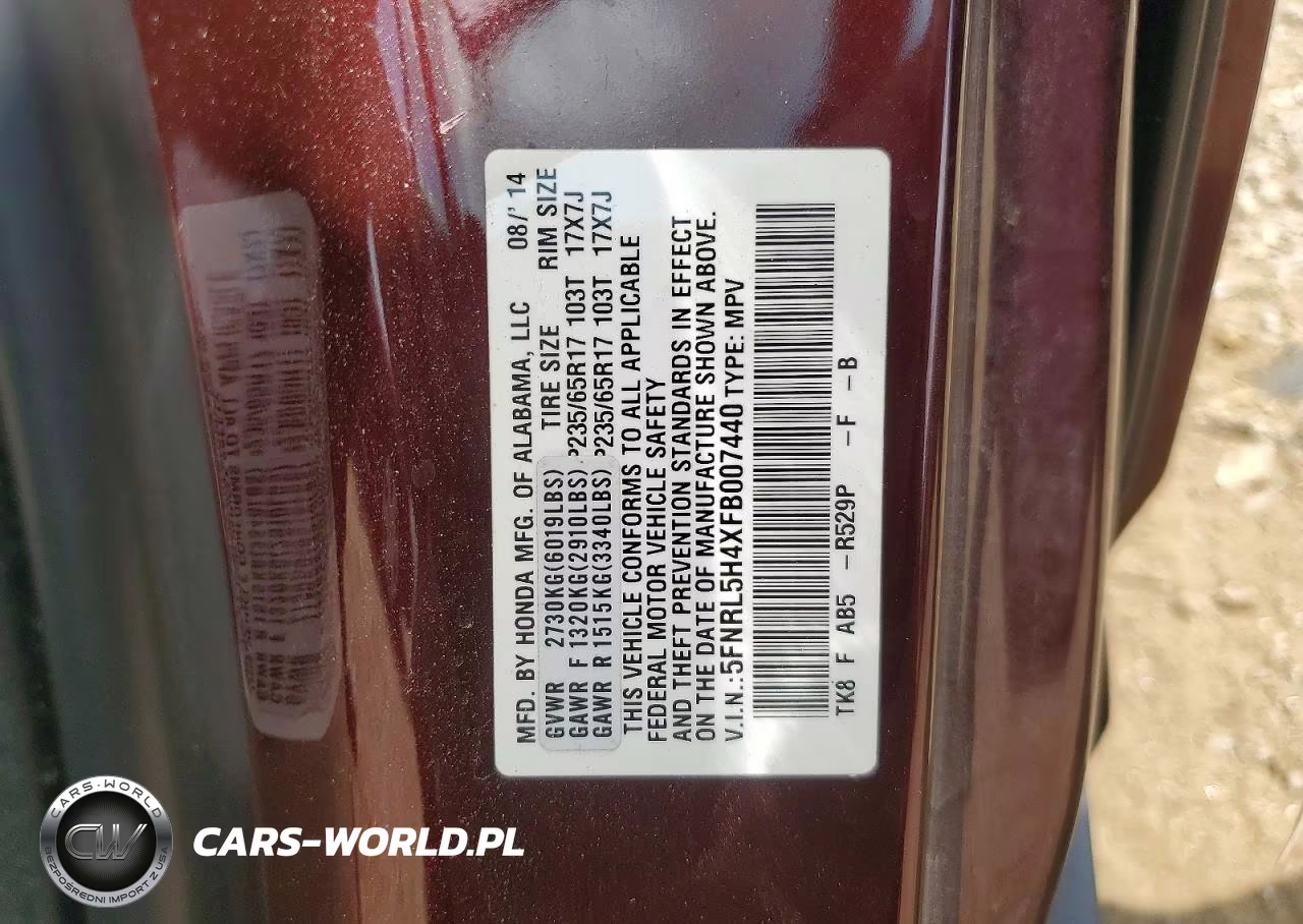 2015 Honda Odyssey Ex VIN:5FNRL5H4XFB007440 - 13