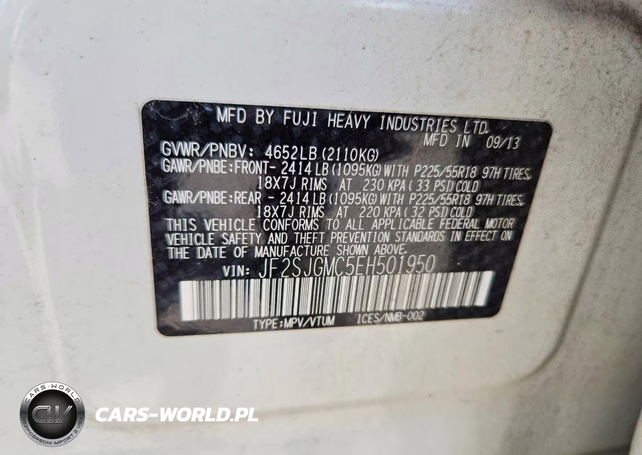 2014 Subaru Forester 2.0Xt Touring VIN:JF2SJGMC5EH501950 - 13