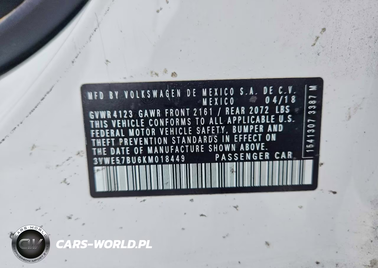 2019 Volkswagen Jetta Sel VIN:3VWE57BU6KM018449 - 12