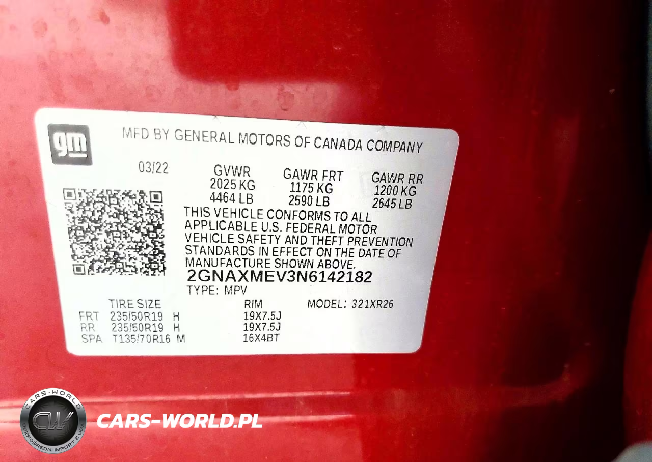 2022 Chevrolet Equinox Rs VIN:2GNAXMEV3N6142182 - 13