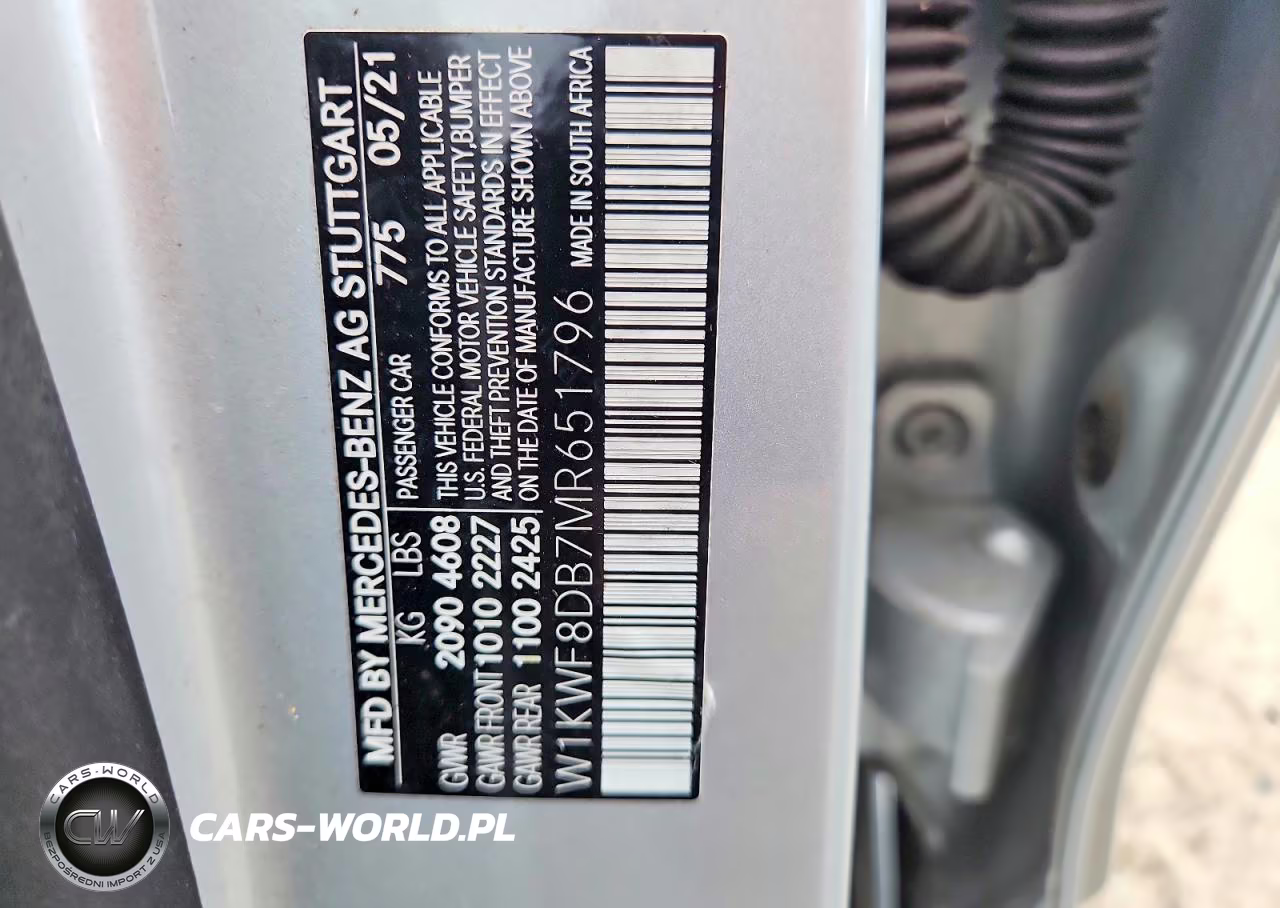 2021 Mercedes-Benz C 300 VIN:W1KWF8DB7MR651796 - 12