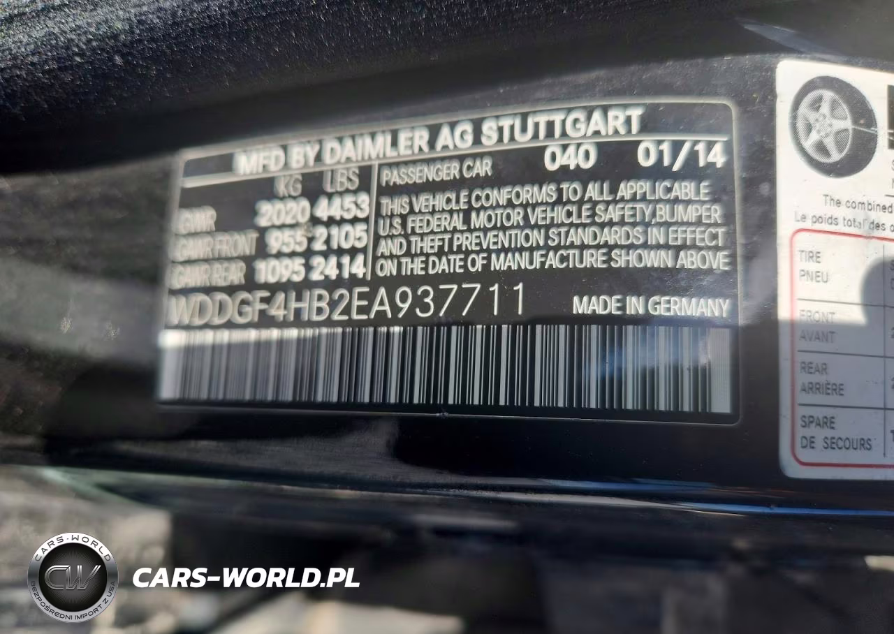 2014 Mercedes-Benz C 250 VIN:WDDGF4HB2EA937711 - 12