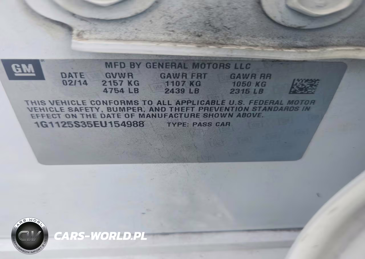 2015 Chev Impala VIN:1G1125S35EU154988 - 12