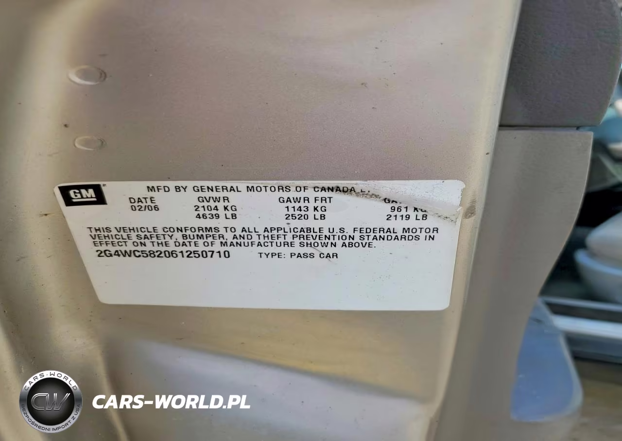2006 Buick Lacrosse Cx VIN:2G4WC582061250710 - 13