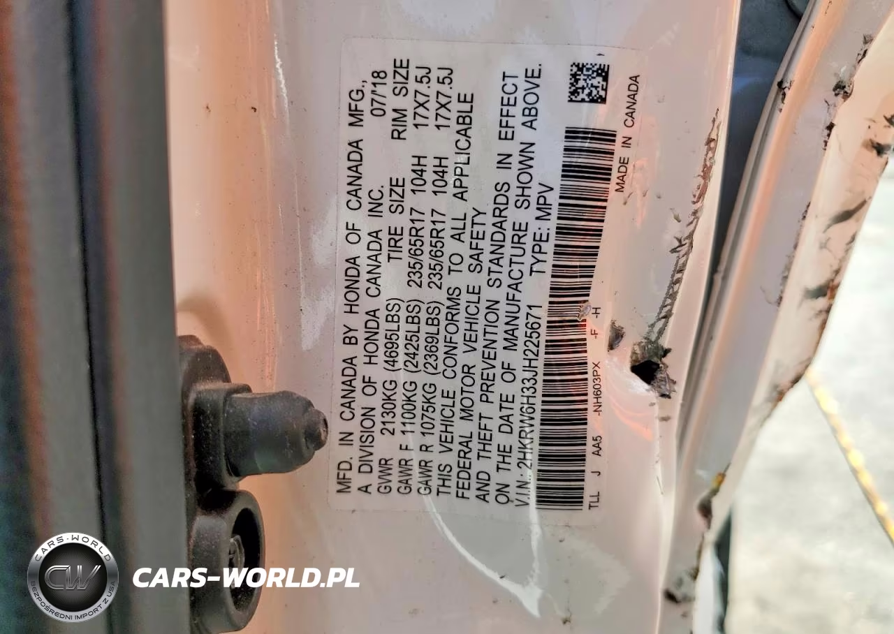 2018 Honda Cr-V Lx VIN:2HKRW6H33JH225671 - 13