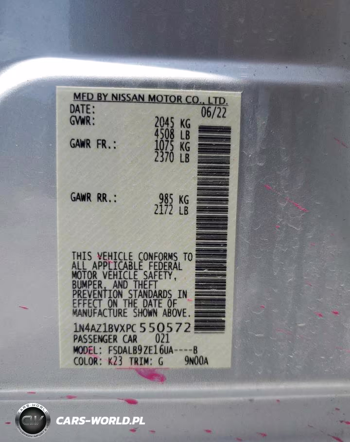 2023 Nissan Leaf S VIN:1N4AZ1BVXPC550572 - 12
