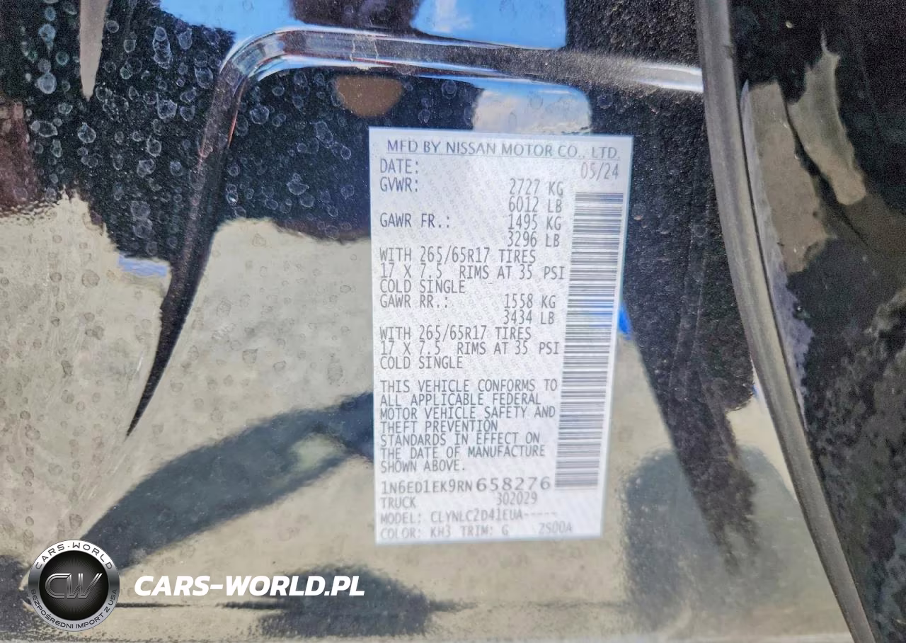 2024 Nissan Frontier Sv VIN:1N6ED1EK9RN658276 - 12