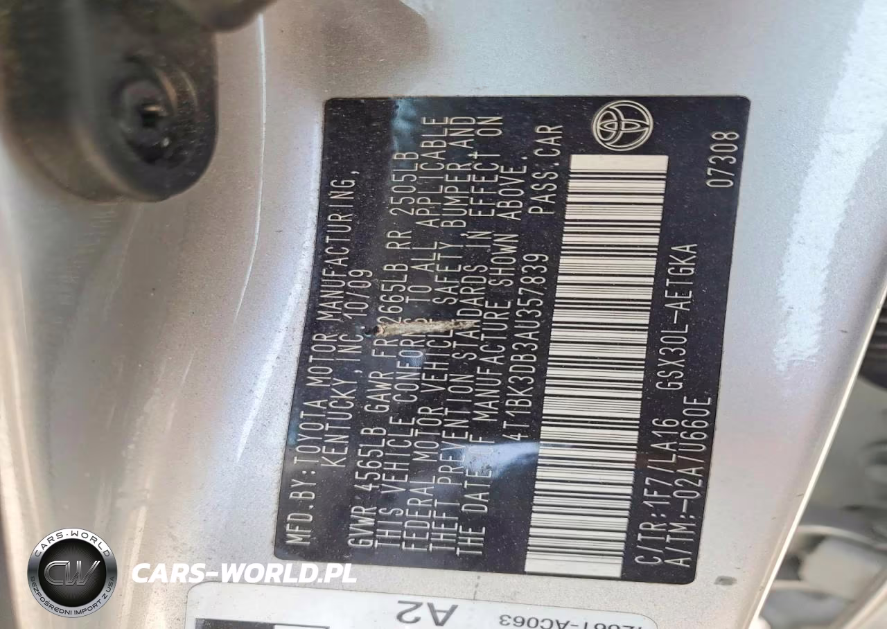 2010 Toyota Avalon Xls VIN:4T1BK3DB3AU357839 - 12