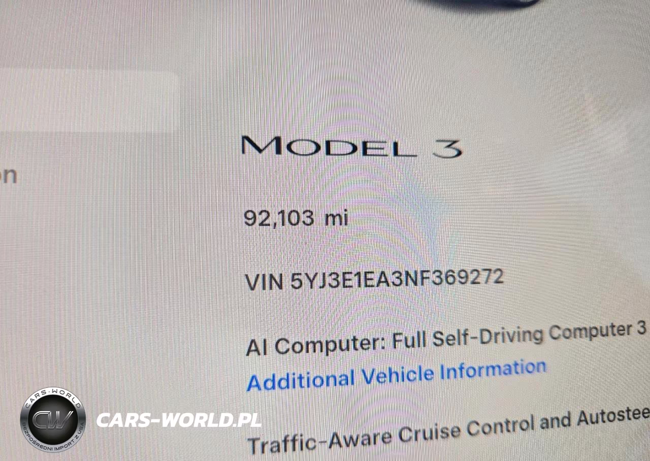 2022 Tesla Model 3 VIN:5YJ3E1EA3NF369272 - 9