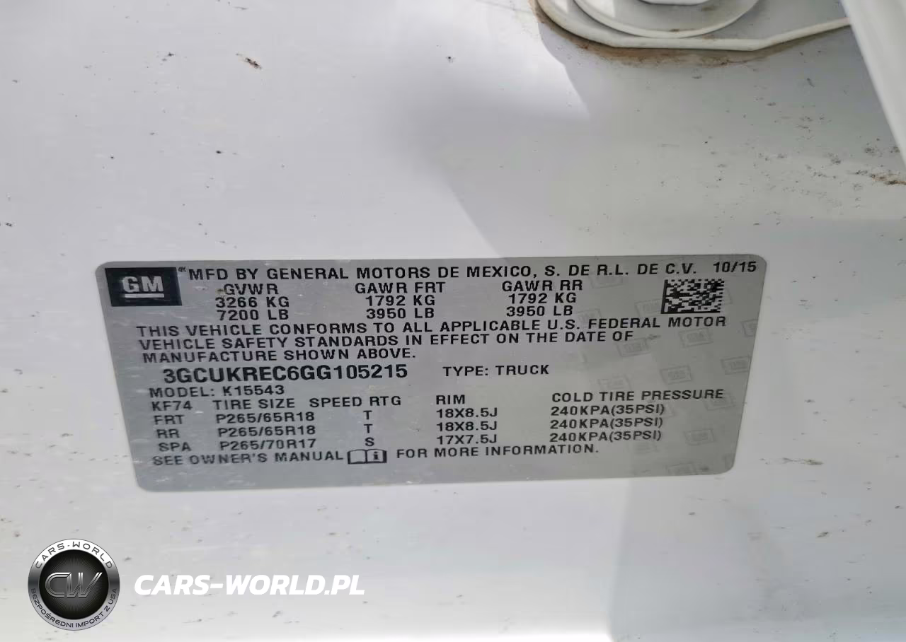 2016 Chevrolet Silverado K1500 Lt VIN:3GCUKREC6GG105215 - 12