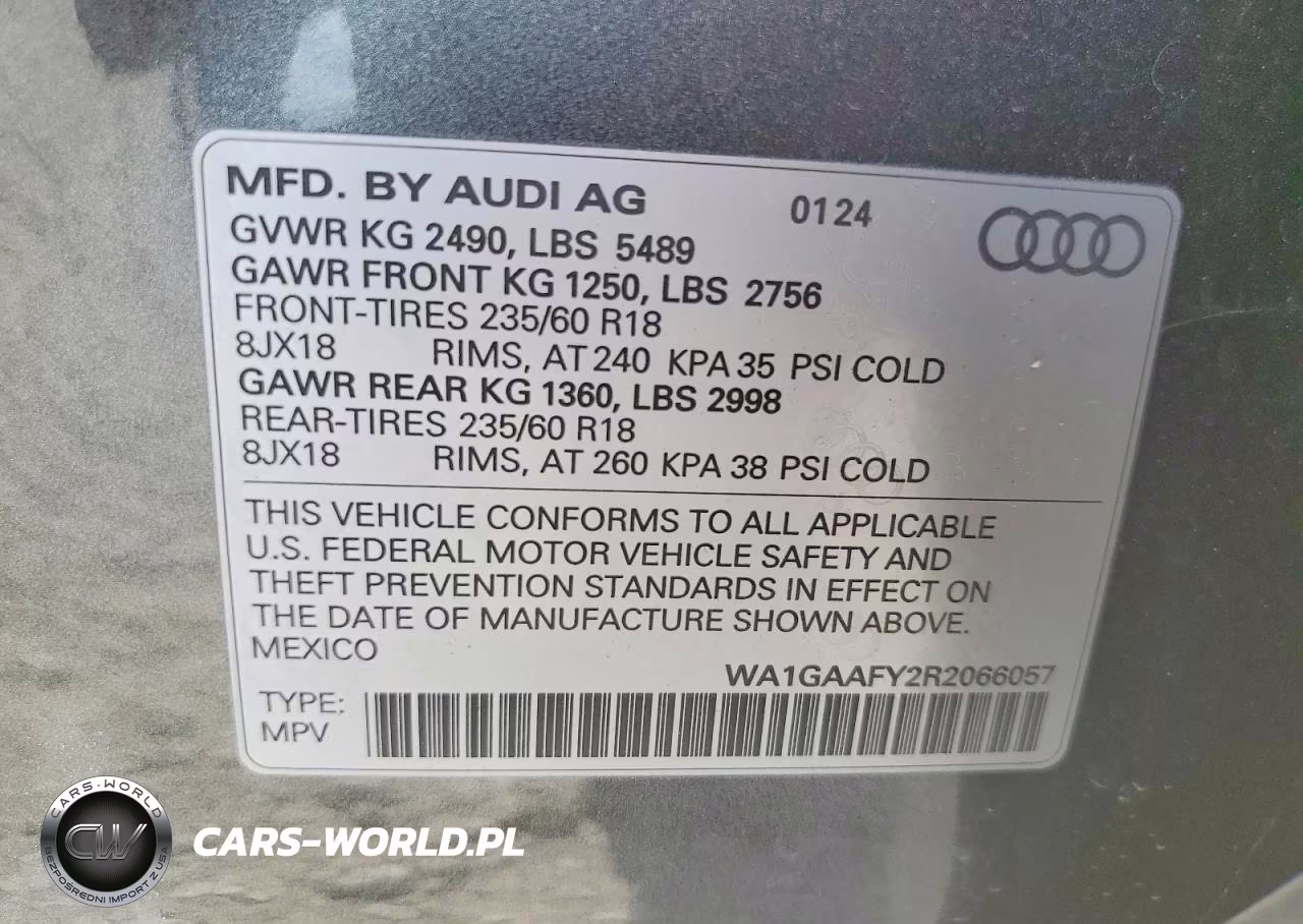 2024 Audi Q5 Premium 45 VIN:WA1GAAFY2R2066057 - 13