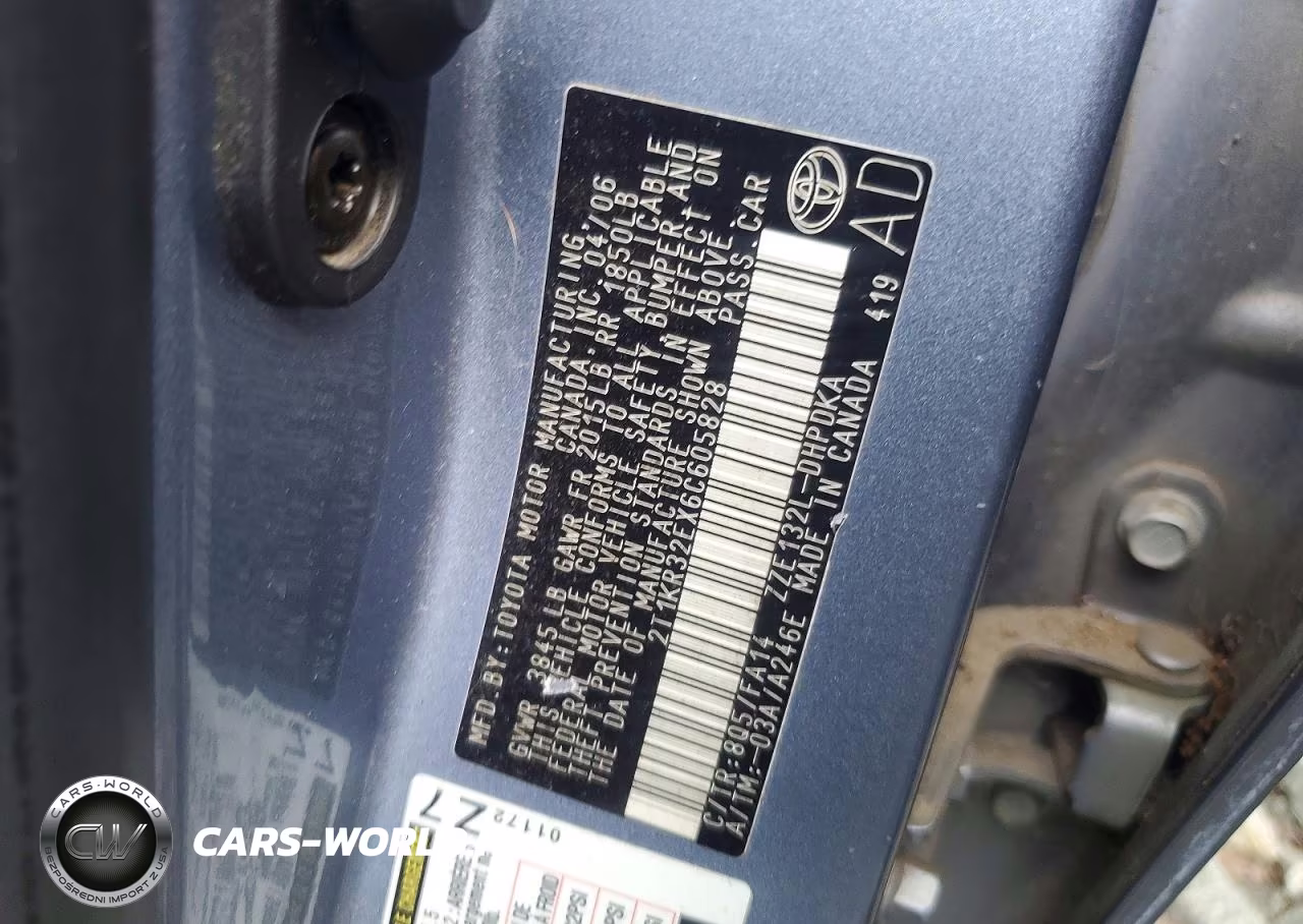 2006 Toyota Corolla Matrix Xr VIN:2T1KR32EX6C605828 - 12