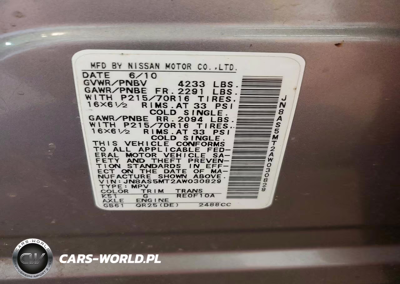 2010 Nissan Rogue Sl VIN:JN8AS5MT2AW030829 - 12