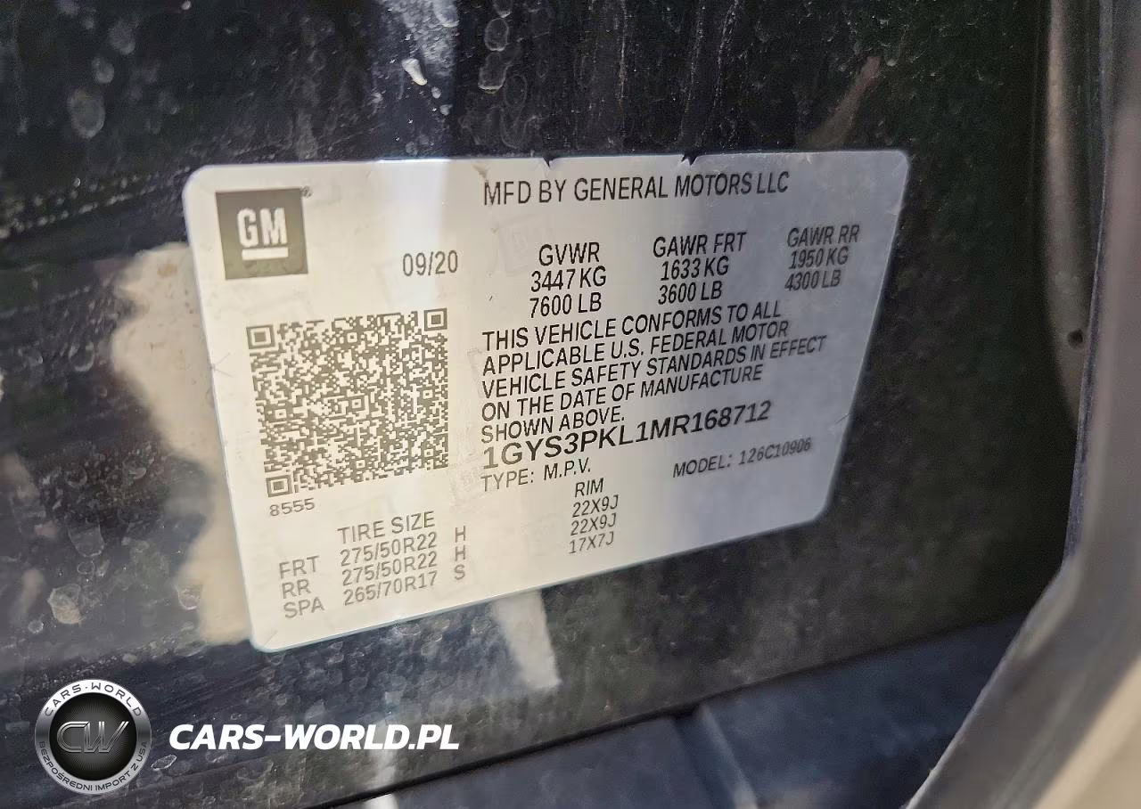 2021 Cadillac Escalade Esv Sport VIN:1GYS3PKL1MR168712 - 12