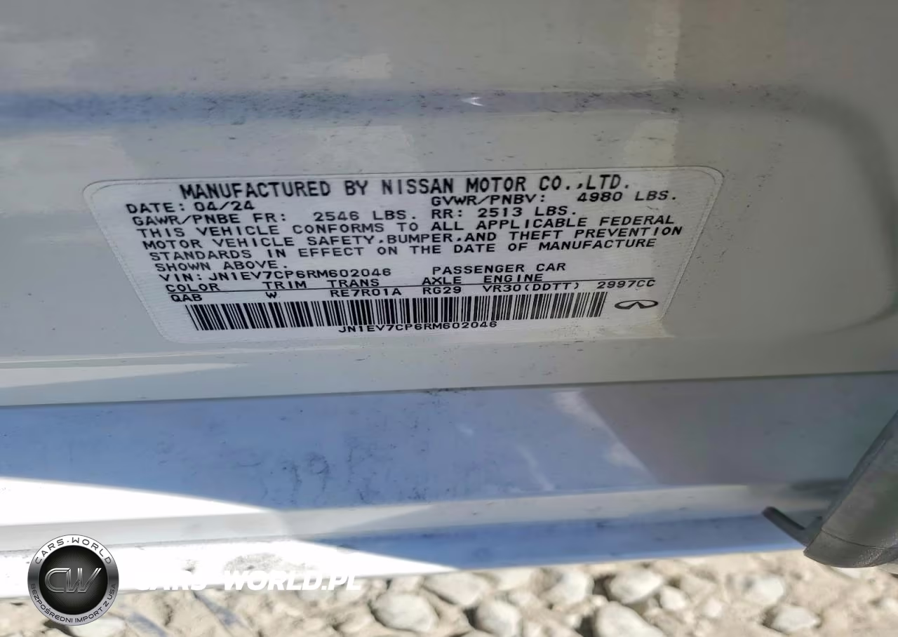 2024 Infiniti Q50 Sensory VIN:JN1EV7CP6RM602046 - 12