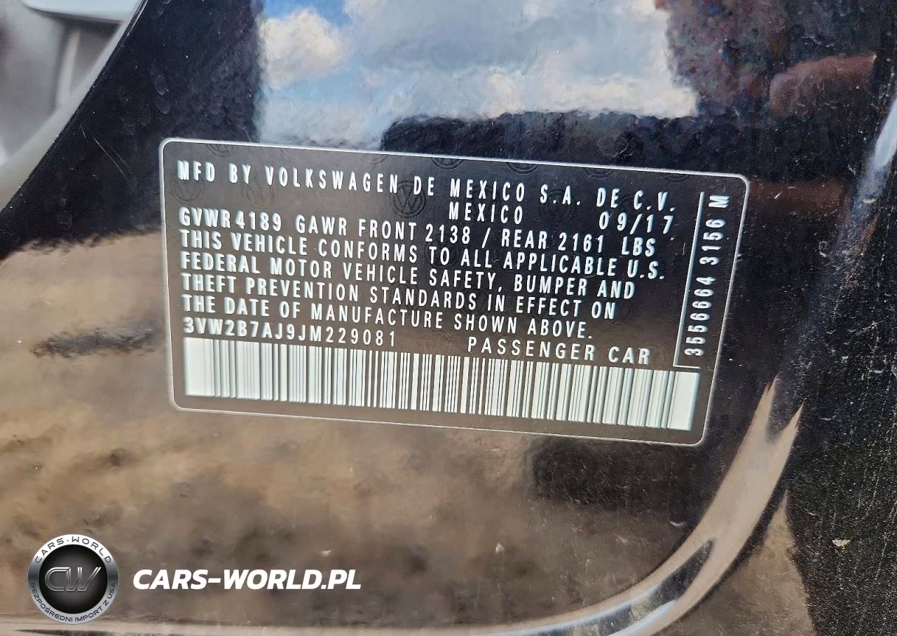 2018 Volkswagen Jetta S VIN:3VW2B7AJ9JM229081 - 12