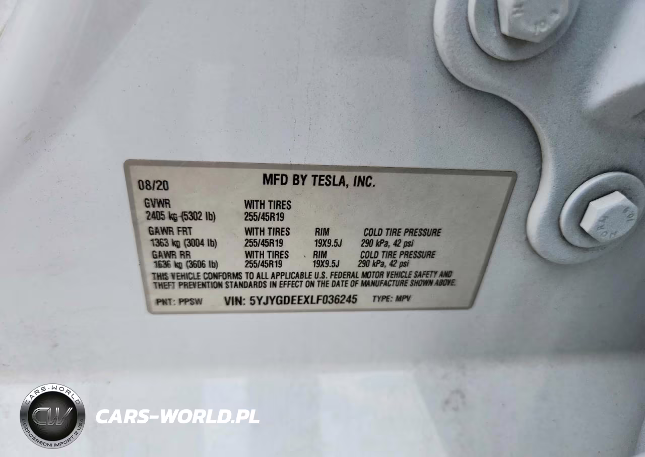 2020 Tesla Model Y VIN:5YJYGDEEXLF036245 - 12