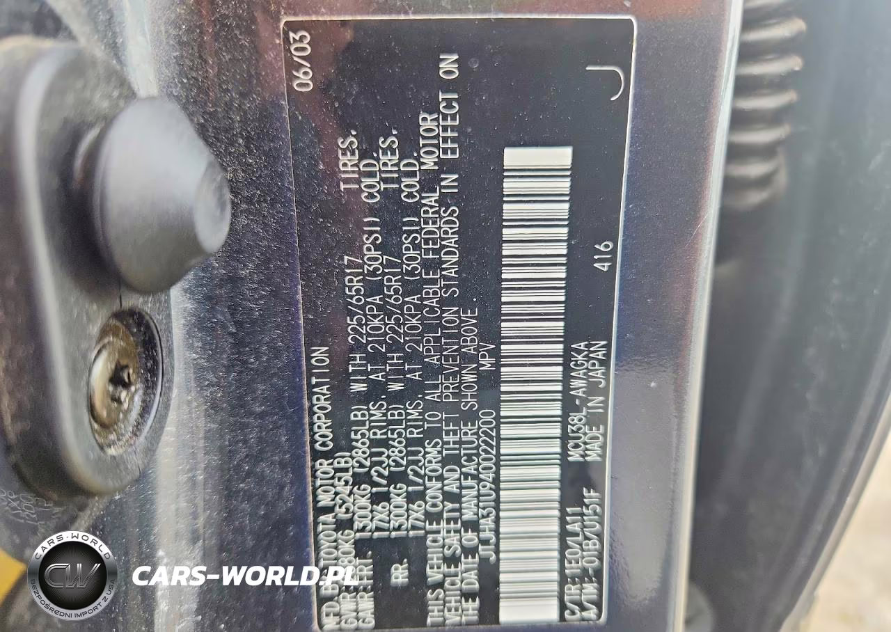 2004 Lexus Rx 330 VIN:JTJHA31U940022200 - 13