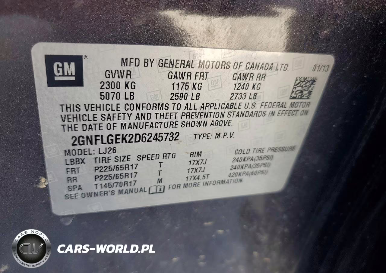 2013 Chevrolet Equinox Ltz VIN:2GNFLGEK2D6245732 - 12