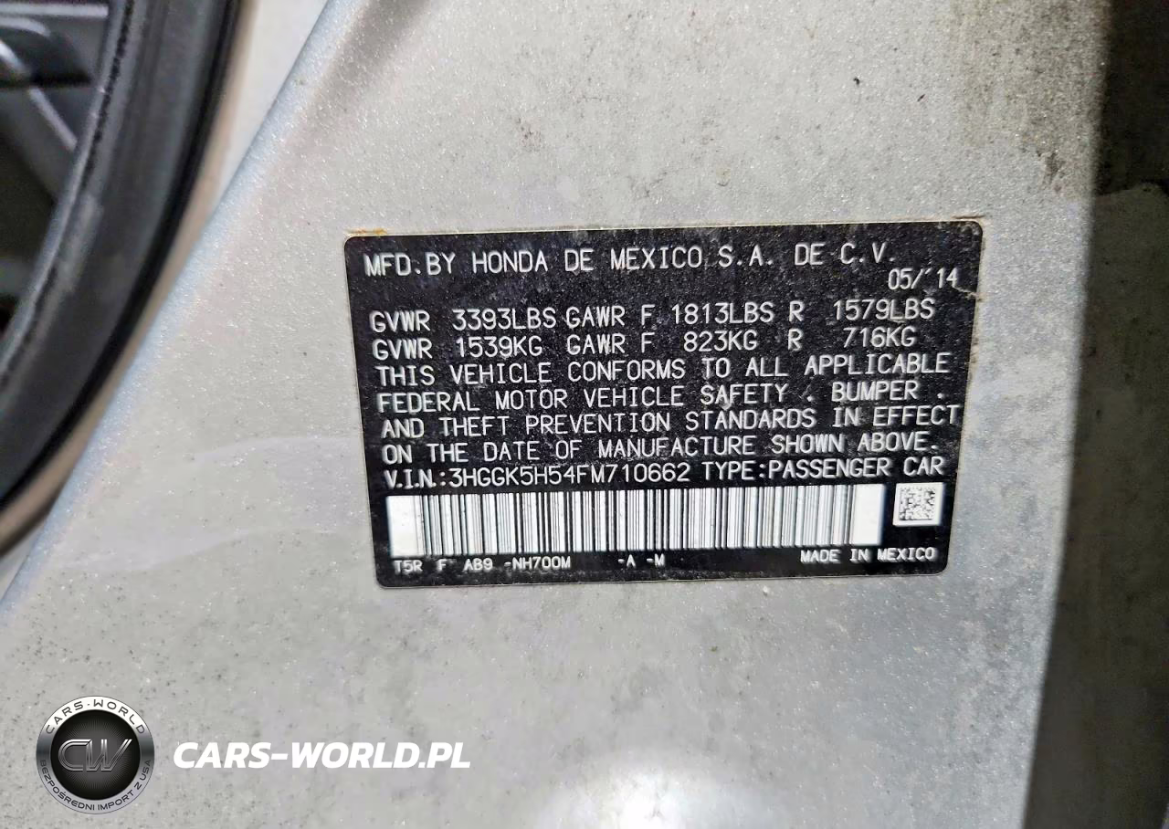 2015 Honda Fit Lx VIN:3HGGK5H54FM710662 - 12