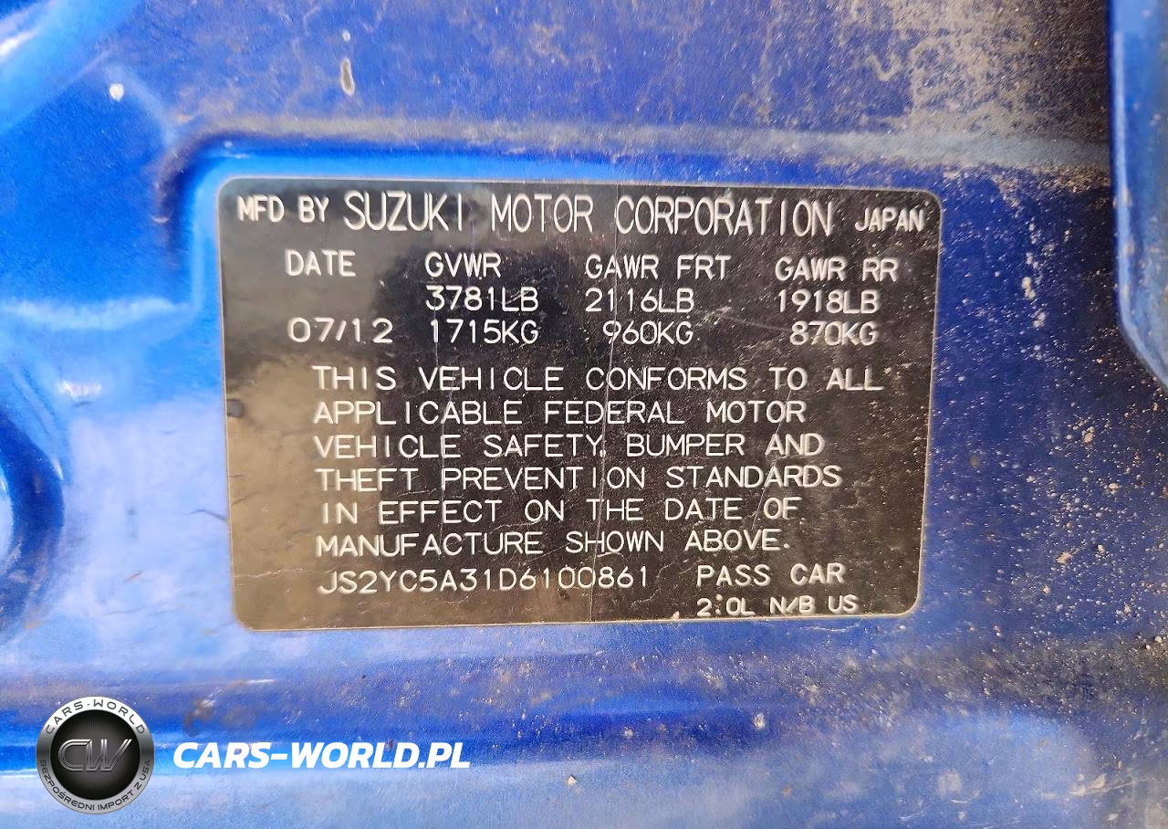 2013 Suzuki Sx4 Le VIN:JS2YC5A31D6100861 - 12