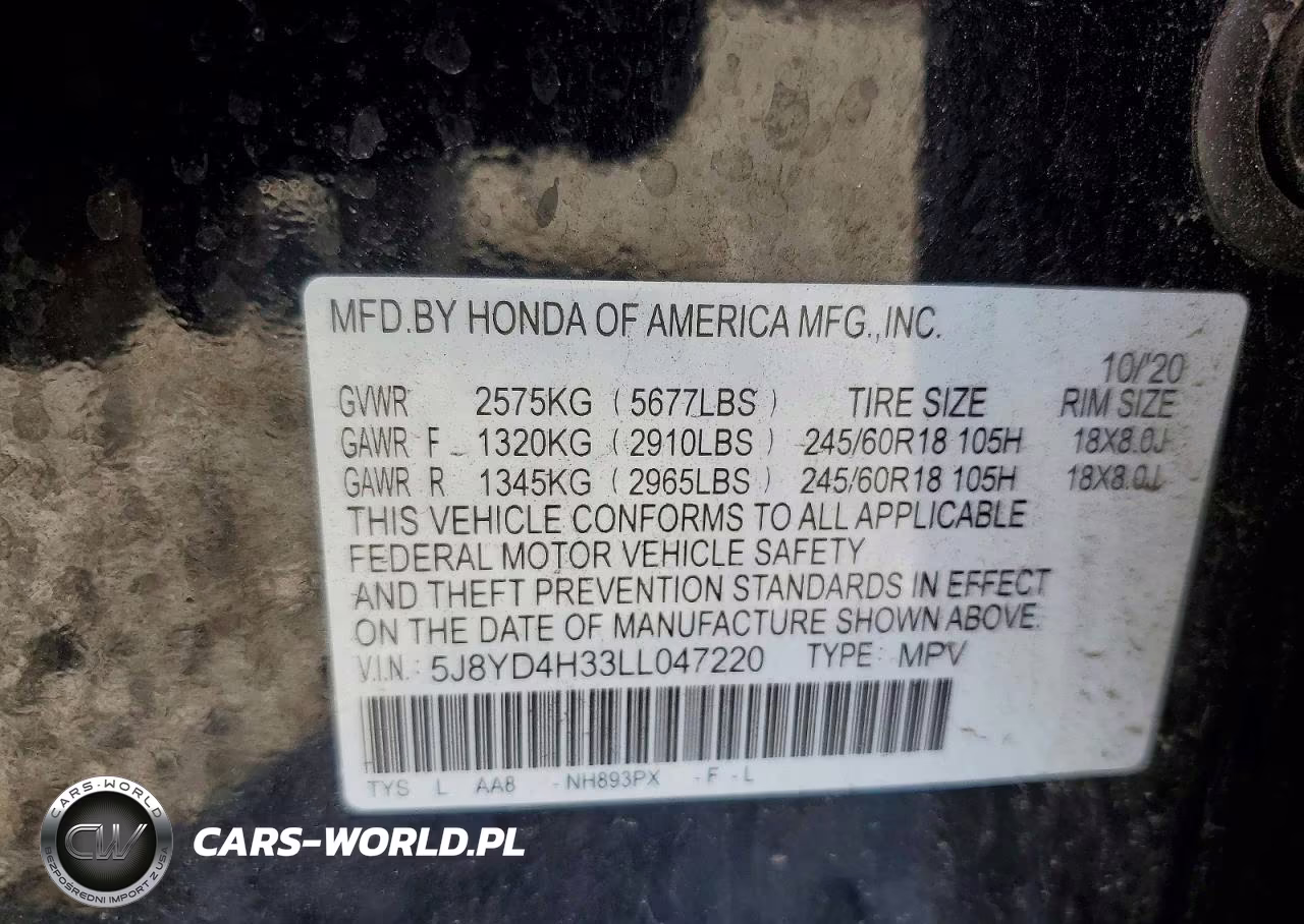 2020 Acura Mdx VIN:5J8YD4H33LL047220 - 13