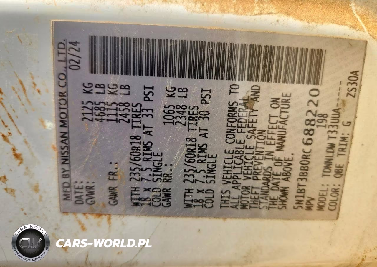 2024 Nissan Rogue Sv VIN:5N1BT3BB0RC688220 - 13