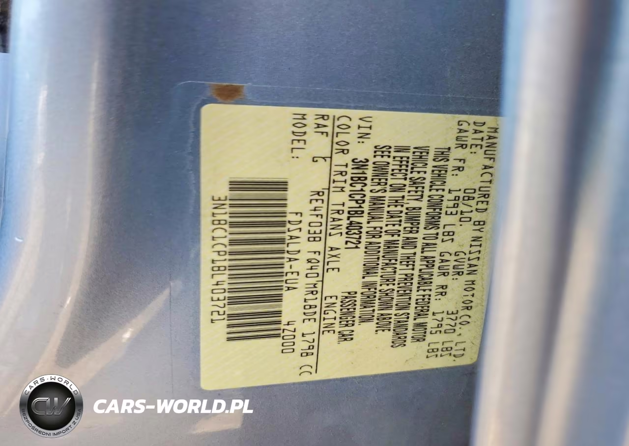 2011 Nissan Versa 1.8 S VIN:3N1BC1CP1BL403721 - 12