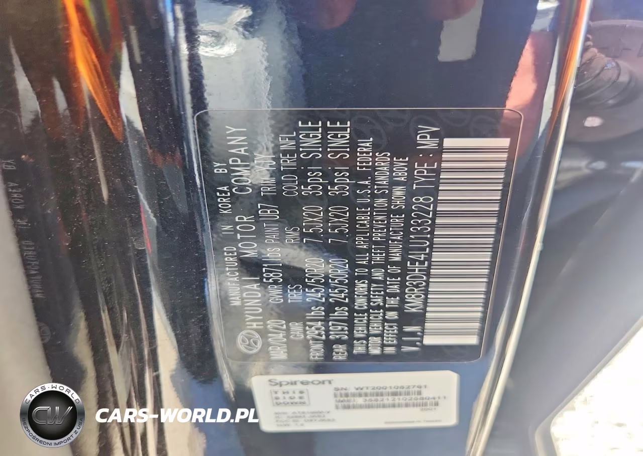 2020 Hyundai Palisade Sel VIN:KM8R3DHE4LU133228 - 13