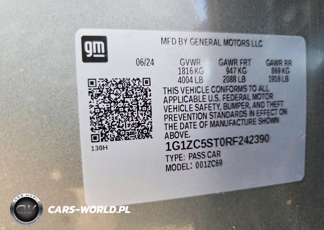 2024 Chevrolet Malibu Ls VIN:1G1ZC5ST0RF242390 - 13