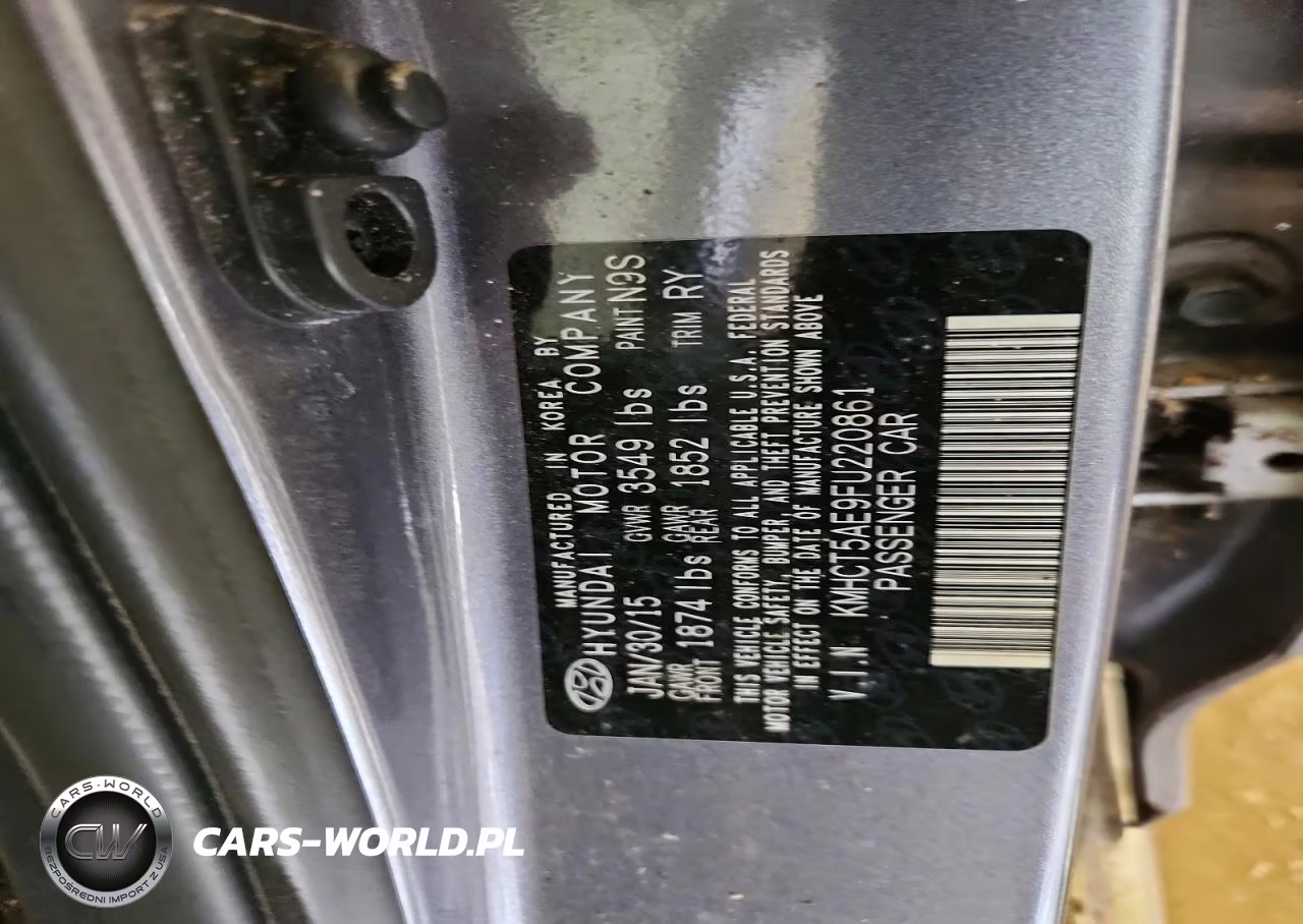 2015 Hyundai Accent Gs VIN:KMHCT5AE9FU220861 - 12