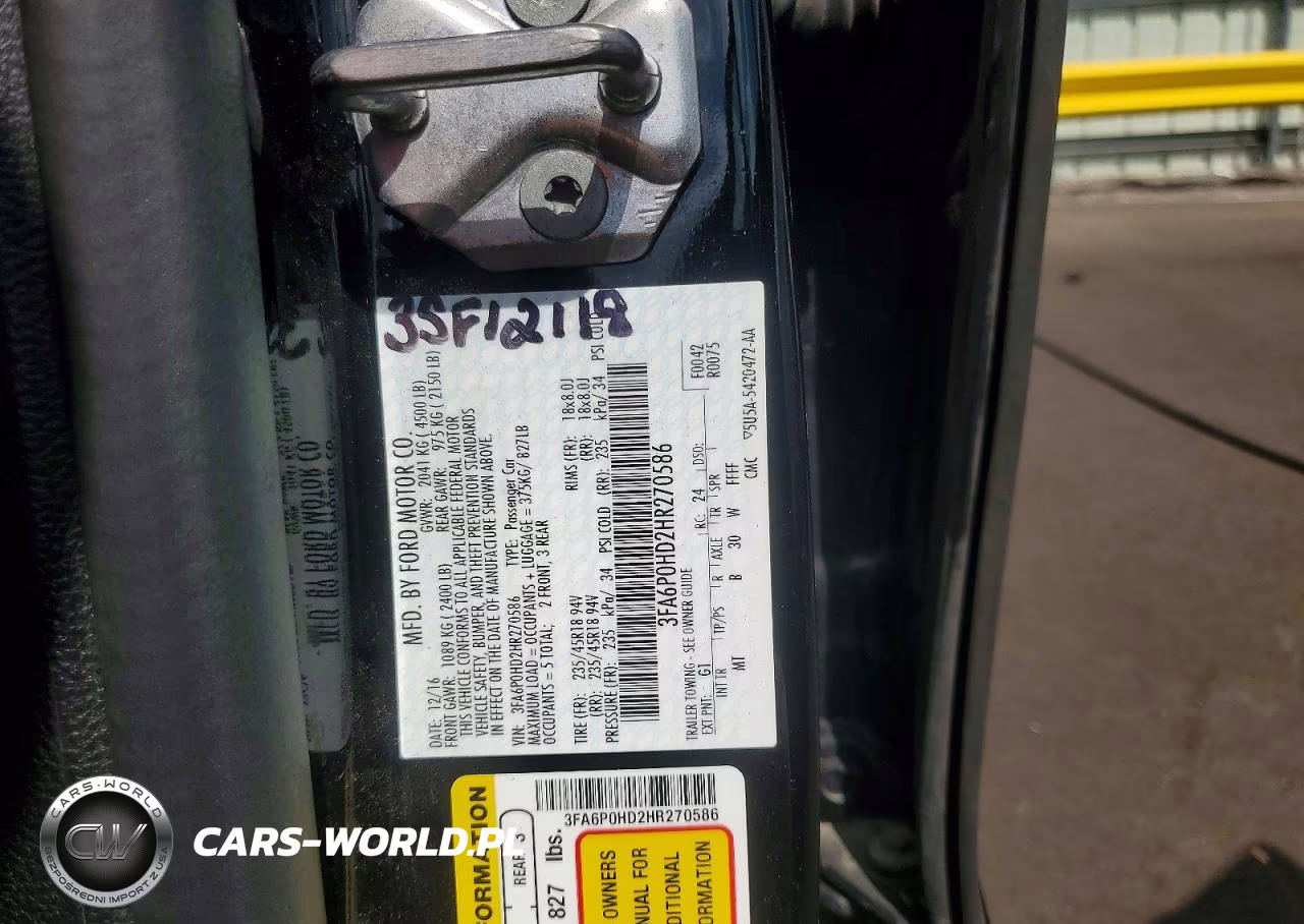 2017 Ford Fusion Se VIN:3FA6P0HD2HR270586 - 12