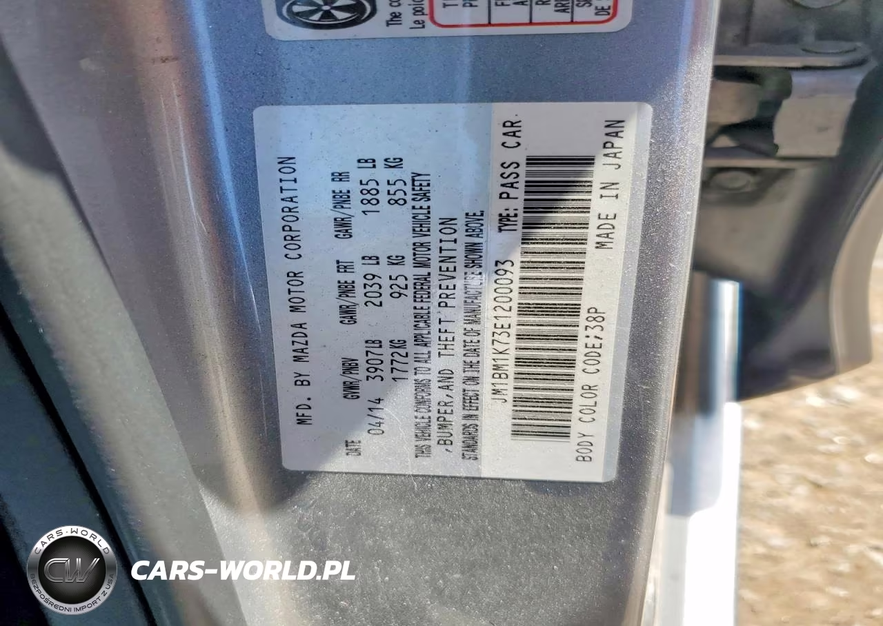 2014 Mazda 3 Sport VIN:JM1BM1K73E1200093 - 13
