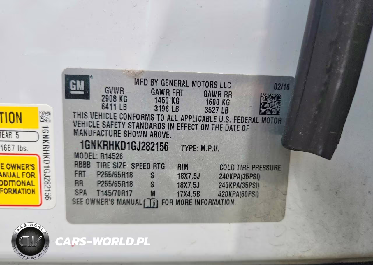 2016 Chevrolet Traverse 2Lt VIN:1GNKRHKD1GJ282156 - 13
