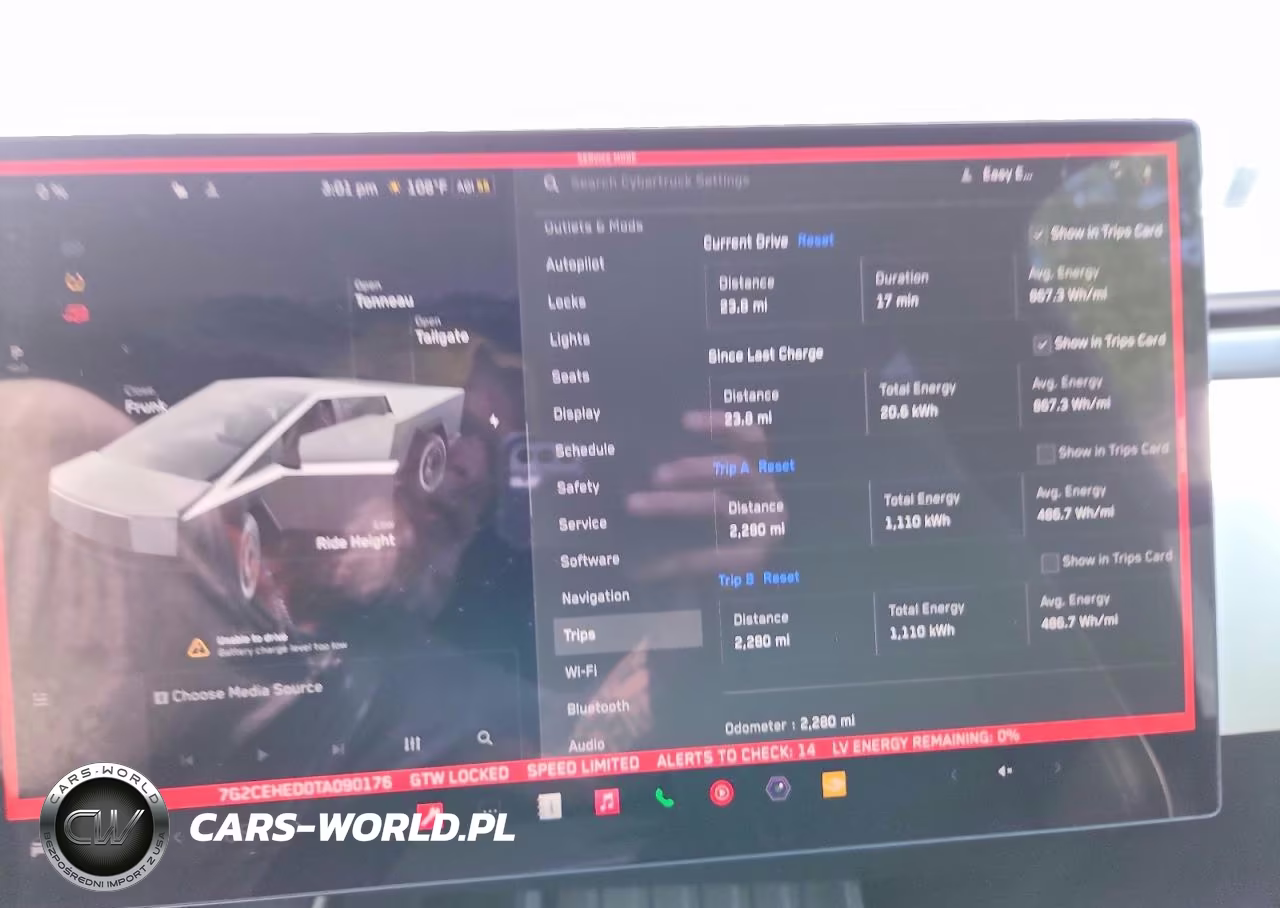 2026 Tesla Cybertruck VIN:7G2CEHED0TA090176 - 9