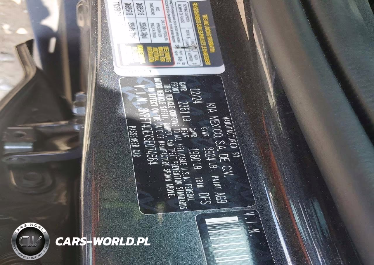 2025 Kia K4 Lxs VIN:3KPFT4DEXSE074664 - 13