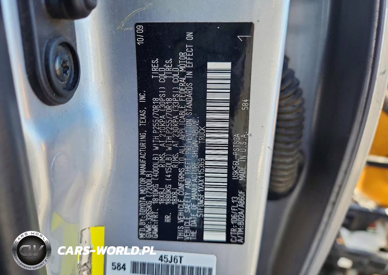 2010 Toyota Tundra Crewmax Sr5 VIN:5TFDW5F1XAX115369 - 12