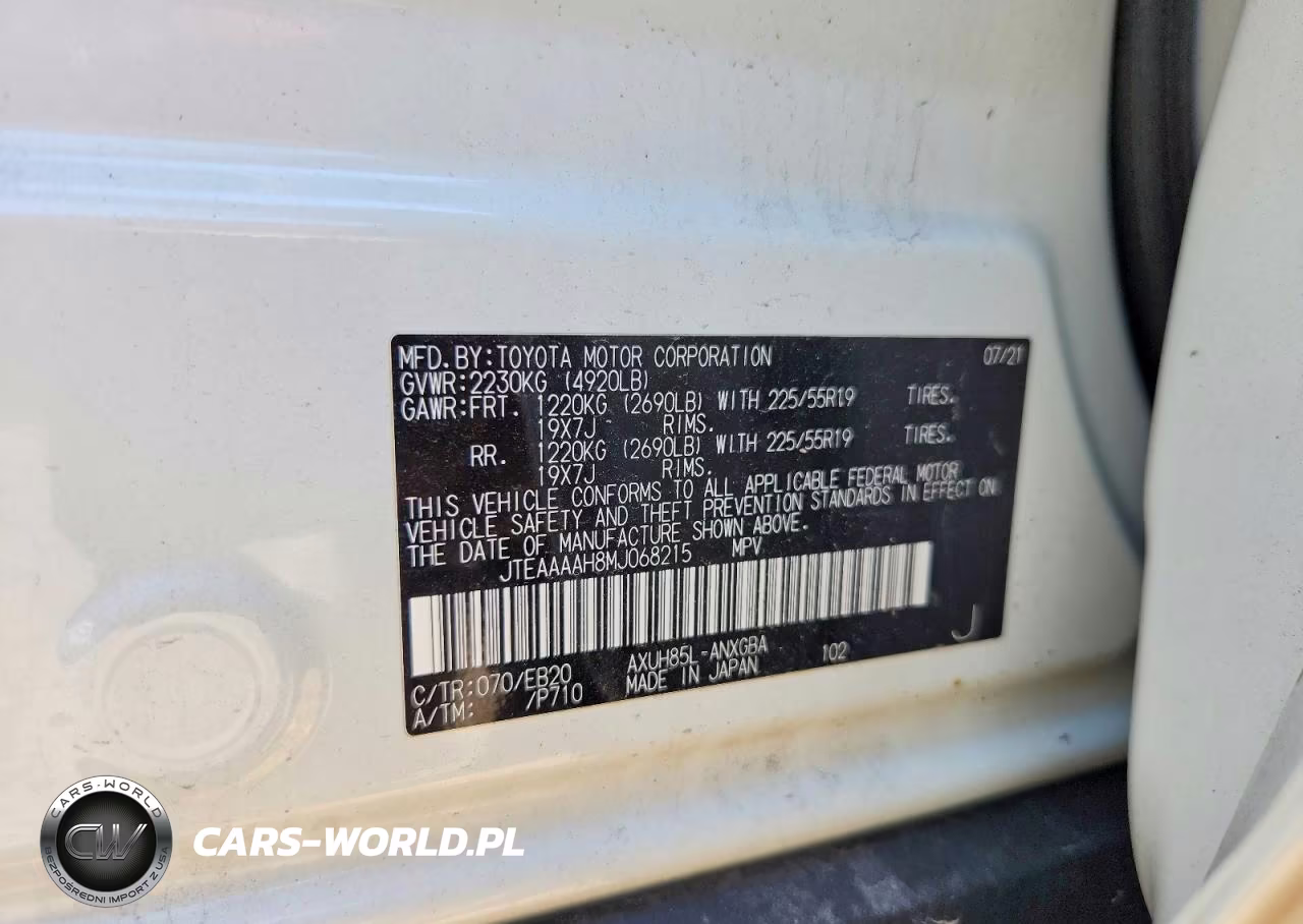 2021 Toyota Venza Xle VIN:JTEAAAAH8MJ068215 - 14