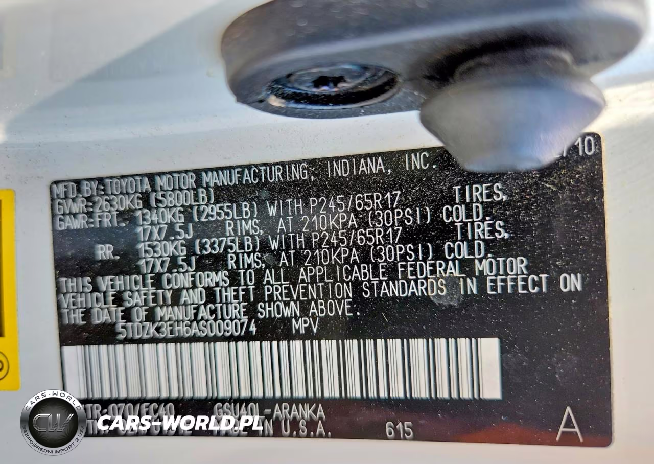 2010 Toyota Highlander Base VIN:5TDZK3EH6AS009074 - 13
