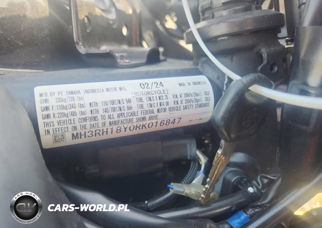 2024 Yamaha Yzfr3 A VIN:MH3RH18Y0RK016847 - 9