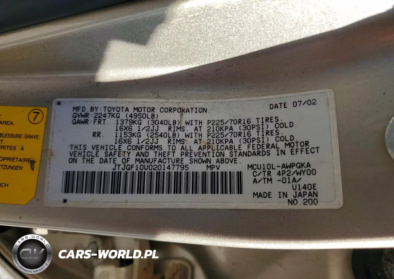 2002 Lexus Rx 300 VIN:JTJGF10U020147795 - 13