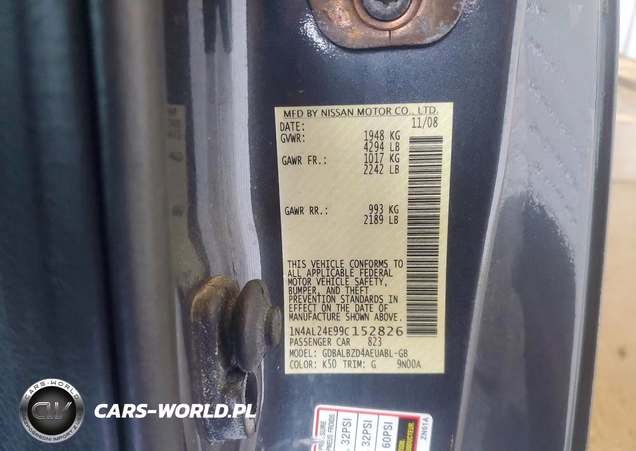 2009 Nissan Altima 2.5S VIN:1N4AL24E99C152826 - 12