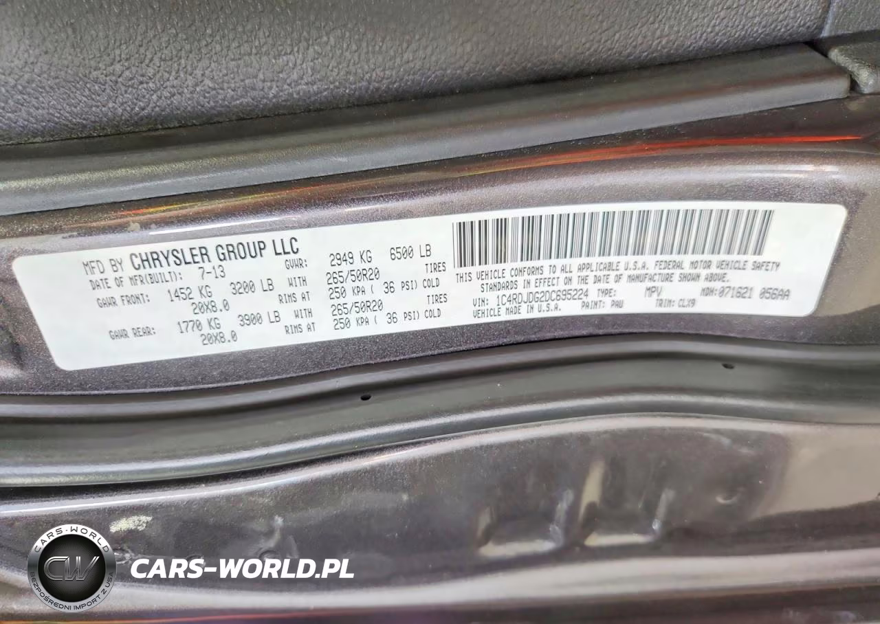 2013 Dodge Durango Crew VIN:1C4RDJDG2DC695224 - 13