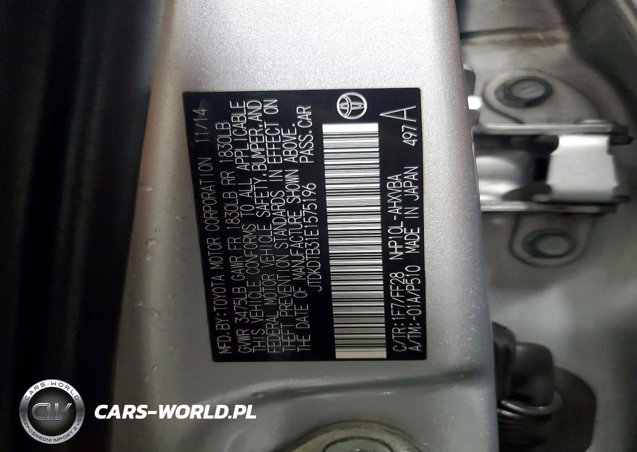 2014 Toyota Prius C Two VIN:JTDKDTB31E1575196 - 12